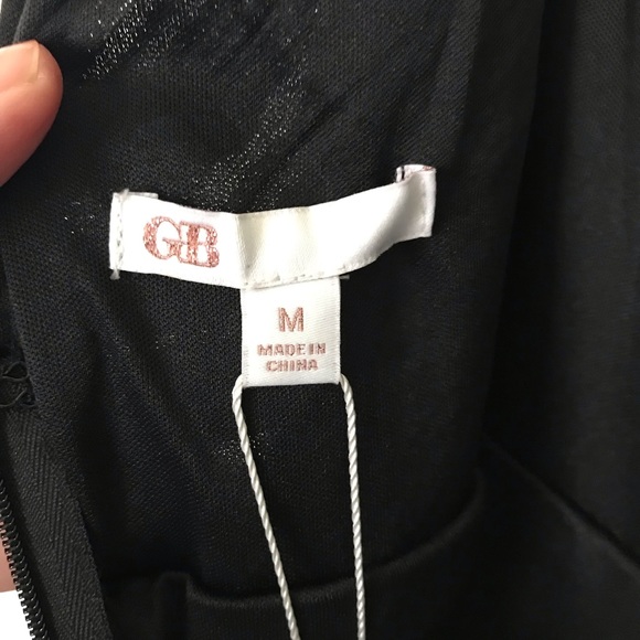 NWT! Gorgeous GB Black Sequin VNeck Floor Length Gown with Leg Opening Size Med - Picture 6 of 14